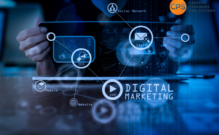 Image of a digital marketing strategy working through the different online funnels.